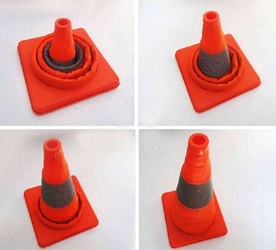 伸缩式反光路锥